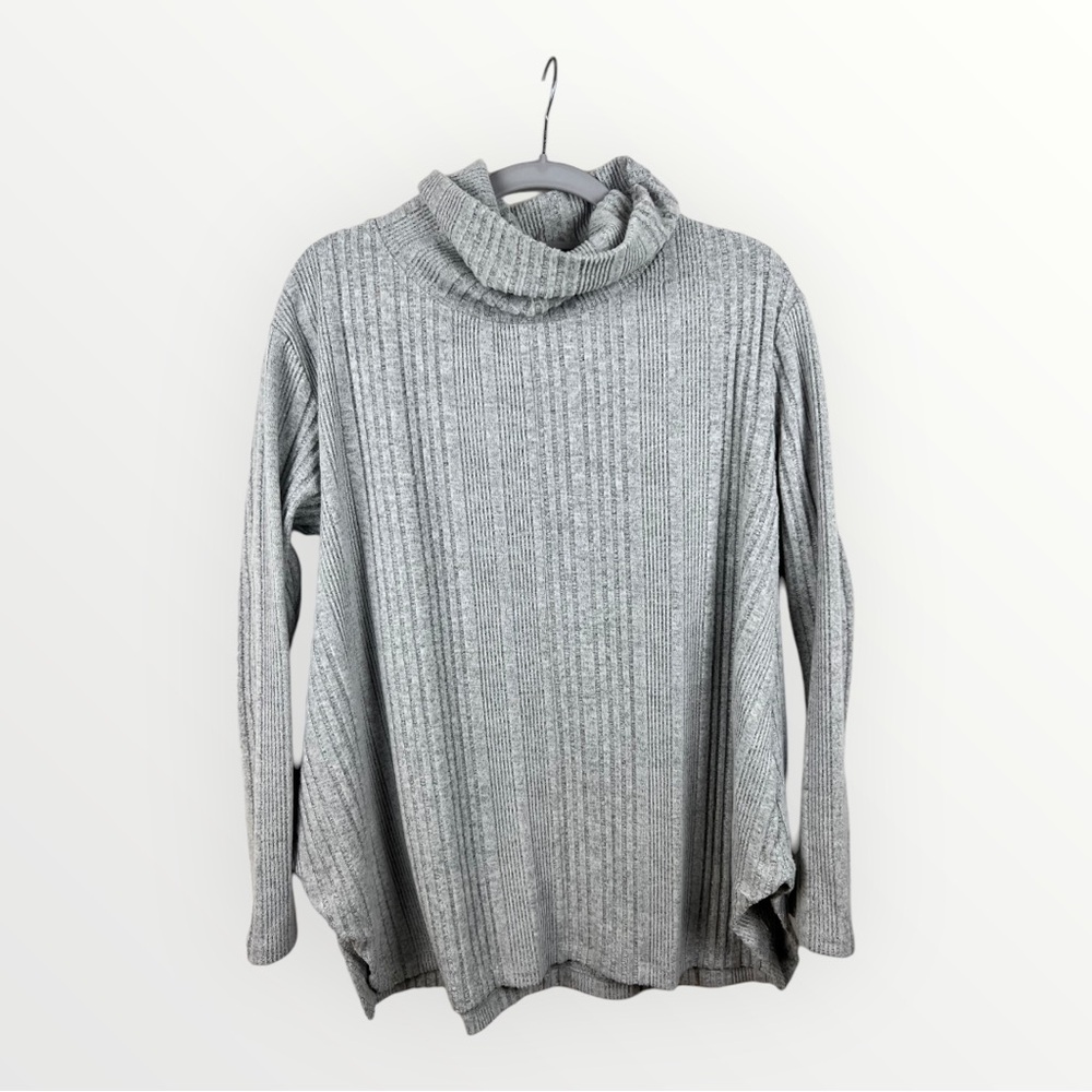 Simply Vera by Vera Wang Soft Turtle Neck Sweaters Gray Sz Medium